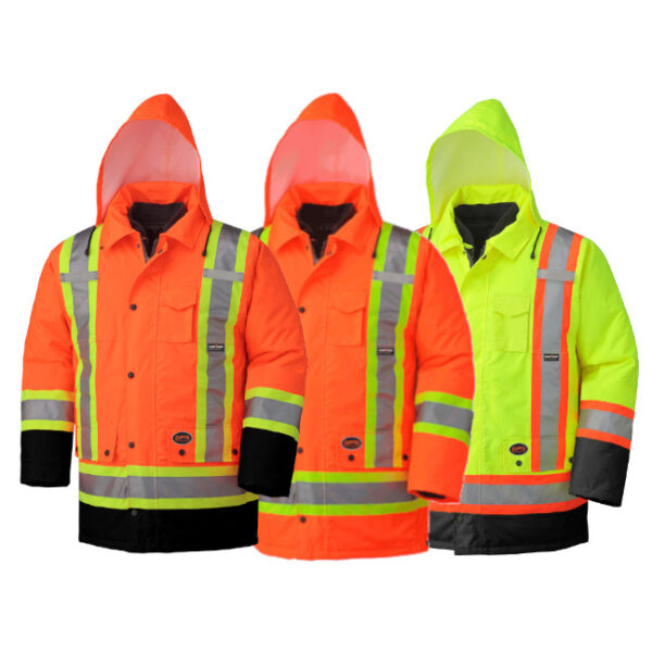 Pioneer 300D 7-in-1 Hi-Viz Safety Parka Pioneer 300D 7-in-1 Hi-Viz Safety Parka
