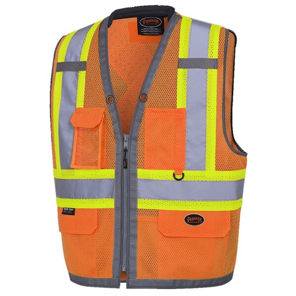 Pioneer "THE ROCK" Hi-Viz Mesh Surveyor's Vest