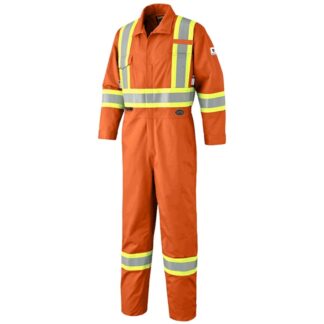 Pioneer 7705 FR-Tech Flame Resistant 7 oz Hi-Viz Safety Coverall with Leg Zippers