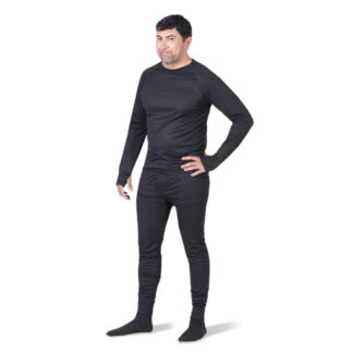 Pioneer D2200A V3100271 Premium Polyester Quick-Dry and Moisture-Wicking Underwear Set - Black2