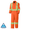 Pioneer Hi-Viz Flame Resistant Quilted Cotton Safety Coverall