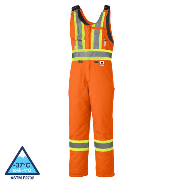 Pioneer Hi-Viz Flame Resistant Quilted Cotton Safety Overall