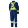 Pioneer Hi-Viz Quilted Cotton Duck Safety Coveralls