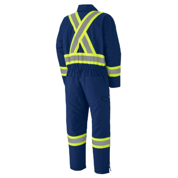 Pioneer Hi-Viz Quilted Cotton Duck Safety Coveralls
