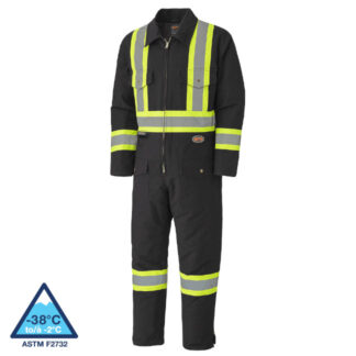 Pioneer Hi-Viz Quilted Cotton Duck Safety Coveralls5