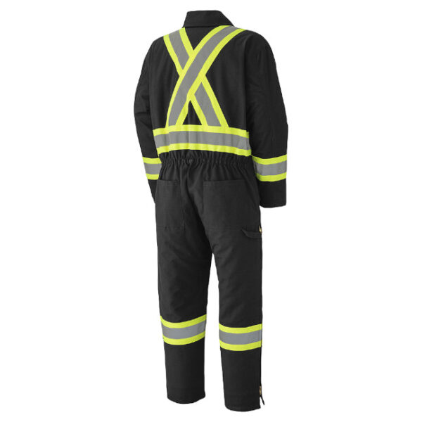 Pioneer Hi-Viz Quilted Cotton Duck Safety Coveralls