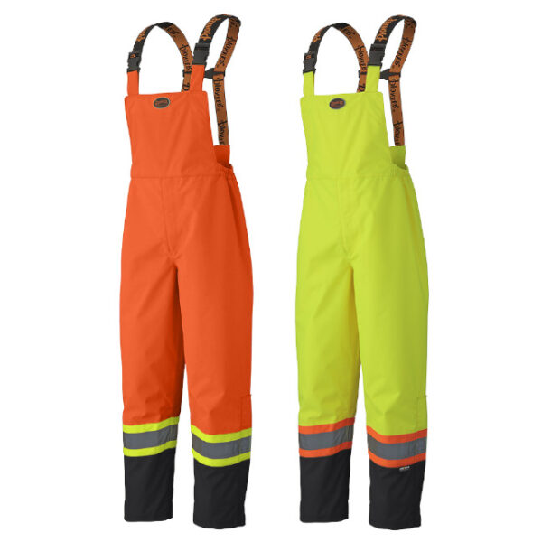 Pioneer Hi-Viz Trilobal Ripstop Waterproof Safety Bib Pants