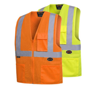 Pioneer Hi-Viz Front Zipper Safety Vest