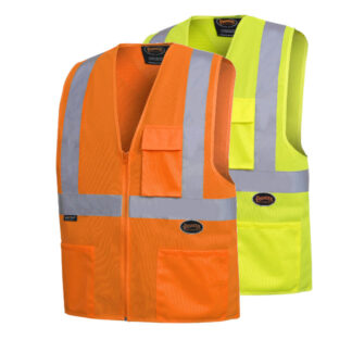 Pioneer Hi-Viz Front Zipper Safety Vest