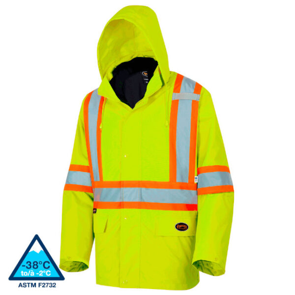 Pioneer THE ROCK Hi-Viz 300D Oxford Polyester 3-in-1 Safety Parka