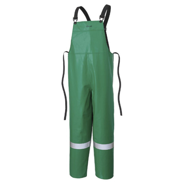 Ranpro P43 035 V2241020 CA-43 Hi-Viz Flame Resistant and Chemical Protective Bib Pant-Green
