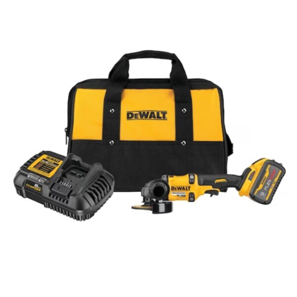 DeWalt DCG418X1 FLEXVOLT 60V MAX 4-1/2"-6" Brushless Grinder Kit With Kickback Brake
