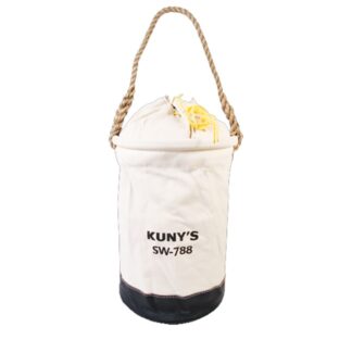 Kuny's SW788 Leather Bottom Canvas Bucket with Parachute Top