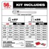 Milwaukee 48-22-9486 PACKOUT 1/4″ and 3/8” Drive Metric and SAE Ratchet and Socket Set 106-Piece
