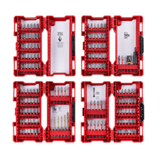 Milwaukee 48-32-4079 REDHELIX Drill Bit and SHOCKWAVE Impact Duty Driver Bit Set 145-Piece