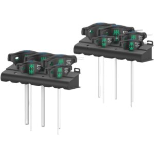 Wera 023451 454/10 HF T-Handle Hex-Plus Imperial Driver Set 10-Piece