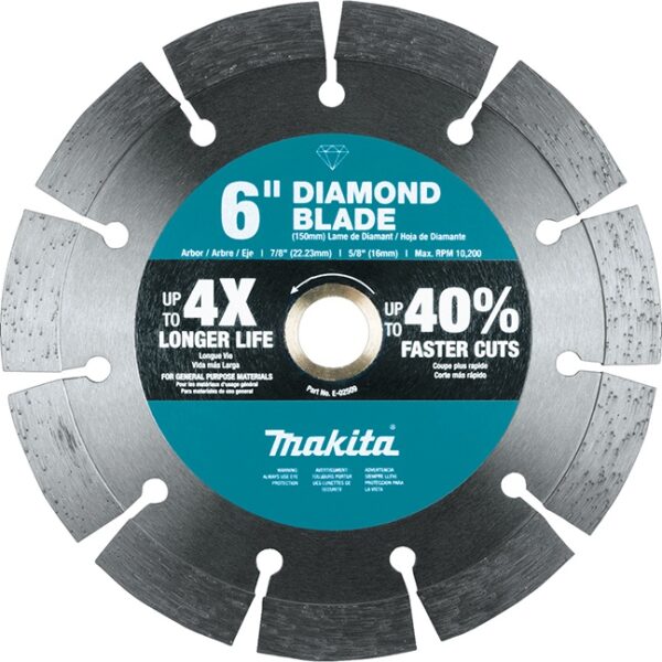 Makita E-02509 6" Diamond Blade Segmented General Purpose