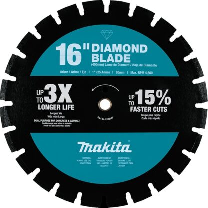 Makita E-02543 16" Diamond Blade Segmented Dual Purpose