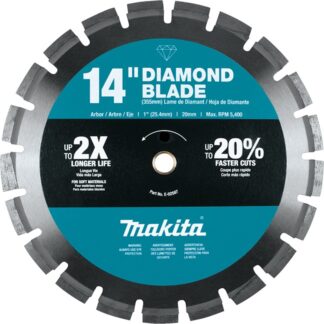 Makita E-02587 14" Diamond Blade Segmented Soft Material