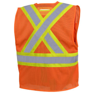 Pioneer Hi-Viz Premium Non-Tear Away Mesh Safety Vest
