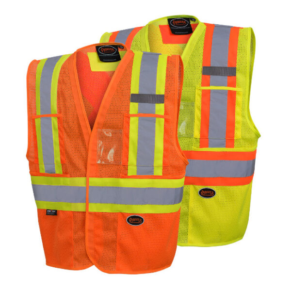 Pioneer Hi-Viz Premium Non-Tear Away Mesh Safety Vest Pioneer Hi-Viz Premium Non-Tear Away Mesh Safety Vest