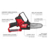Milwaukee 2527-20 M12 FUEL™ HATCHET™ 6" Pruning Saw - Tool Only