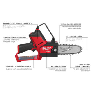 Milwaukee 2527-20 M12 FUEL™ HATCHET™ 6" Pruning Saw - Tool Only