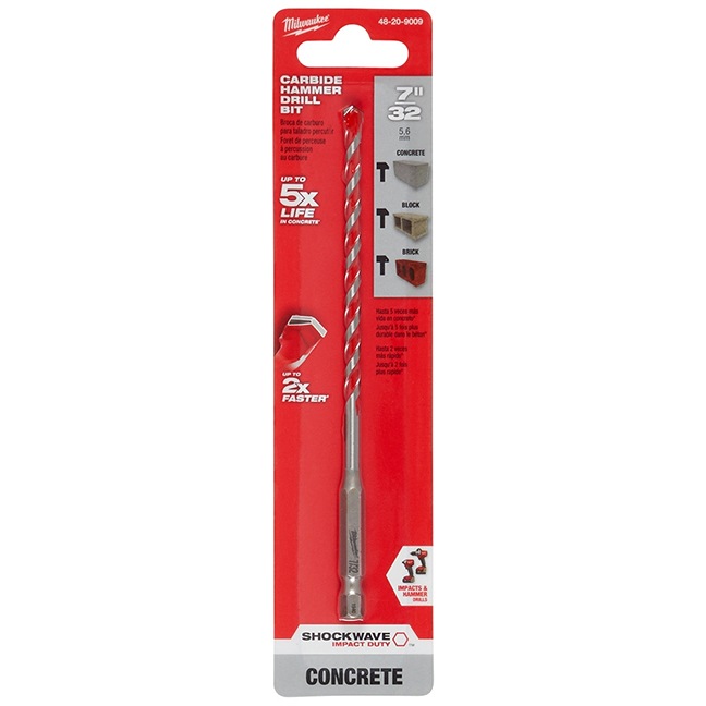 MEI-Foret au carbure 8 pcs foret à maçonnerie carbure cémenté 6.35mm MEI-Foret au carbure 8 pcs foret à maçonnerie carbure cémenté 6.35mm