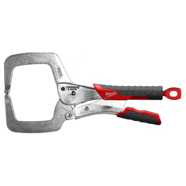 Milwaukee 48-22-3631 11" TORQUE LOCK Locking C-Clamp - Regular Jaws and Non-Slip Grips