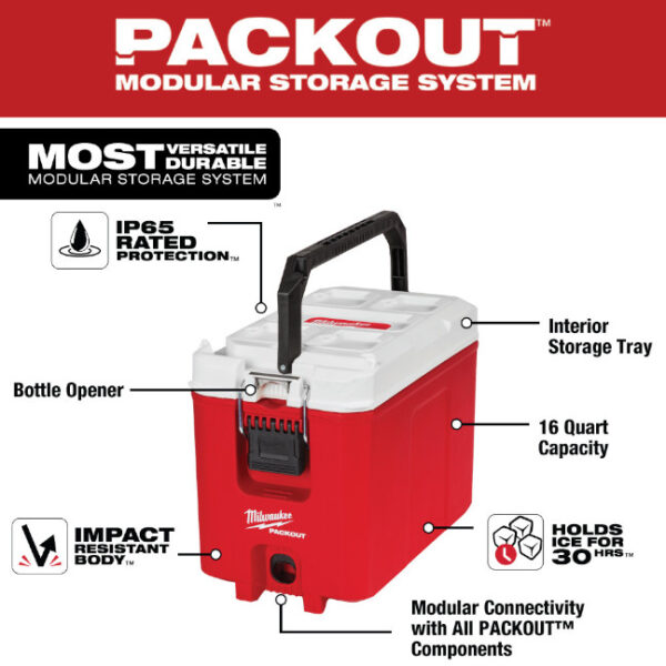 Milwaukee 48-22-8460 PACKOUT™ 16 Quart Compact Cooler