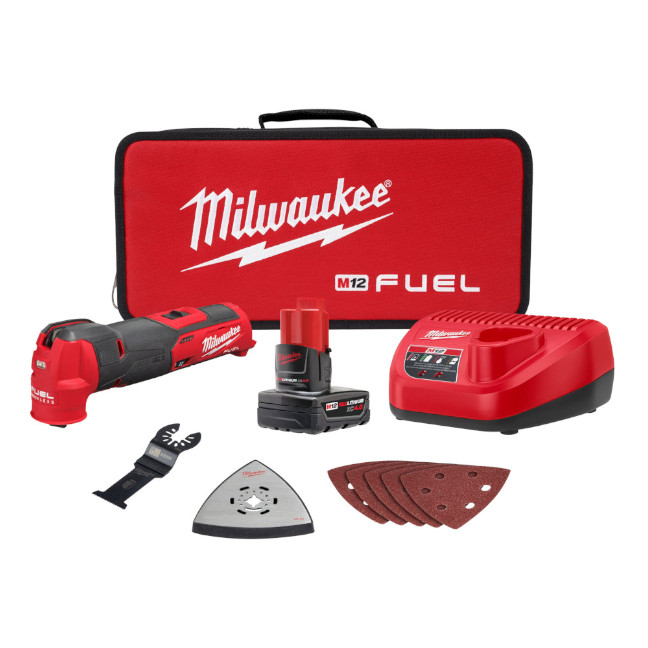Milwaukee 2526-21XC M12 FUEL Oscillating Multi-Tool Kit