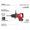 Milwaukee  2869-22HD M18 FUEL 1" Drive D-Handle Ext. Anvil High Torque Impact Wrench Kit with ONE-KEY