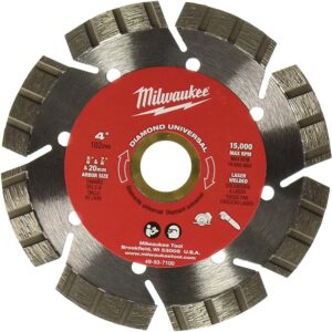 Milwaukee 49-93-7100 4" Diamond Universal Segmented-Turbo
