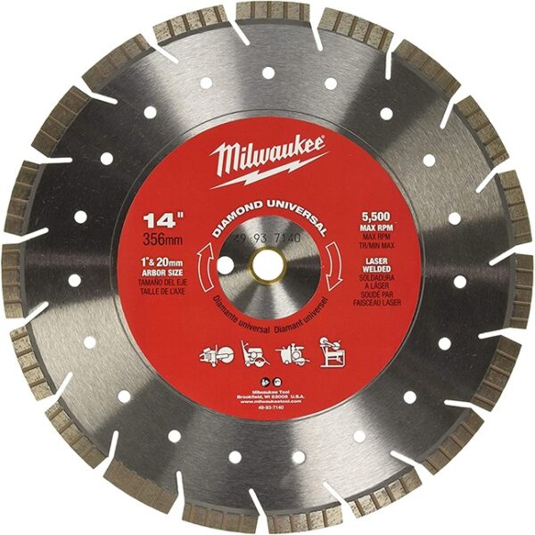 Milwaukee 49-93-7140 14" Diamond Universal Segmented-Turbo
