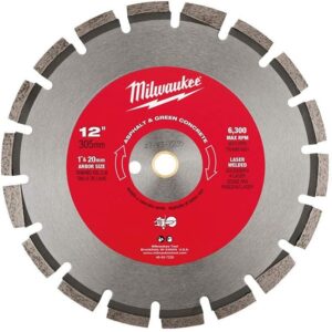 Milwaukee 49-93-7235 12" Asphalt & Green Concrete Segmented