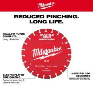 Milwaukee 49-93-7535 12" Diamond Ultra Segmented Blade