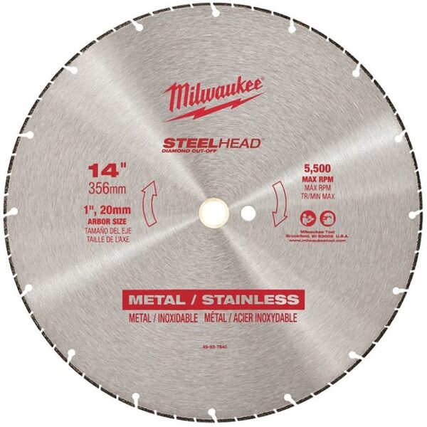 Milwaukee 49-93-7840 14" SteelHead™ Metal Cutting Blades