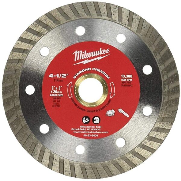 Milwaukee 49-93-8008 4-1/2" Diamond Premium Turbo