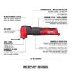 Milwaukee 2526-20 M12 FUEL Oscillating Multi-Tool - Tool Only