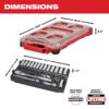 Milwaukee 48-22-9482 PACKOUT Metric 38 Ratchet and Socket Set 32-Piece (2) Milwaukee 48-22-9482 PACKOUT Metric 3/8" Ratchet and Socket Set 32-Piece