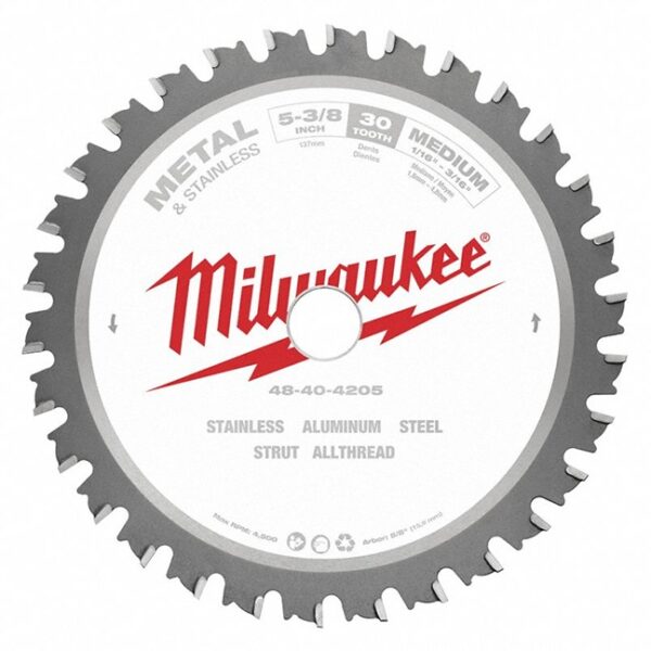 Milwaukee 48-40-4205 5-3/8" 30T Metal & Stainless Circular Saw Blade