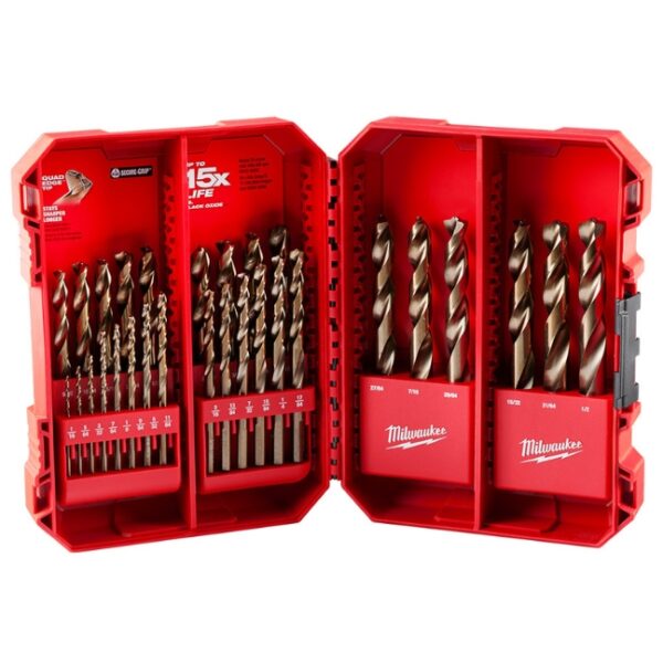 Milwaukee 48-89-2332 RED HELIX Cobalt Drill Bit Set 29-Piece