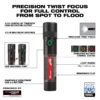 Milwaukee 2161-21 USB Rechargeable 1100L Twist Focus Flashlight