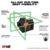 Milwaukee 3632-21 M12 Green 360° 3-Plane Laser Kit