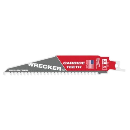 Milwaukee 48-00-5241 6-TPI The Wrecker Reciprocating Saw Blade with Carbide Teeth