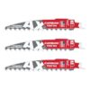 Milwaukee 48-00-5331 AX 6" 3TPI Carbide Tipped SAWZALL Blade for Pruning Clean Wood 3-Pack