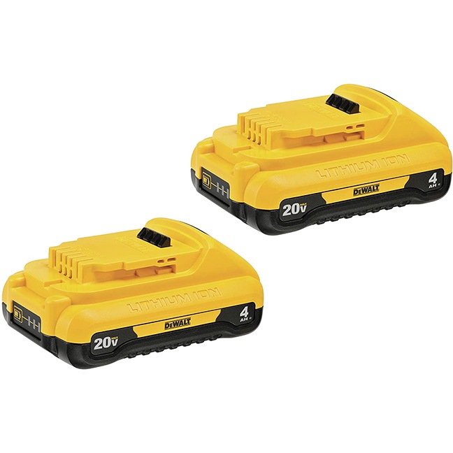 DeWalt DCB240-2 20V MAX 4Ah Compact Battery 2-Pack - BC Fasteners