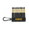 DeWalt DWA3SQ2IRCARC FlexTorq® #3 Square Drive x 2" Impact Ready Bits 10-Piece
