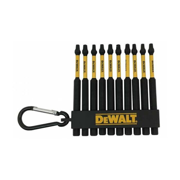 DeWalt DWA3SQ2IRCARC FlexTorq® #3 Square Drive x 2" Impact Ready Bits 10-Piece