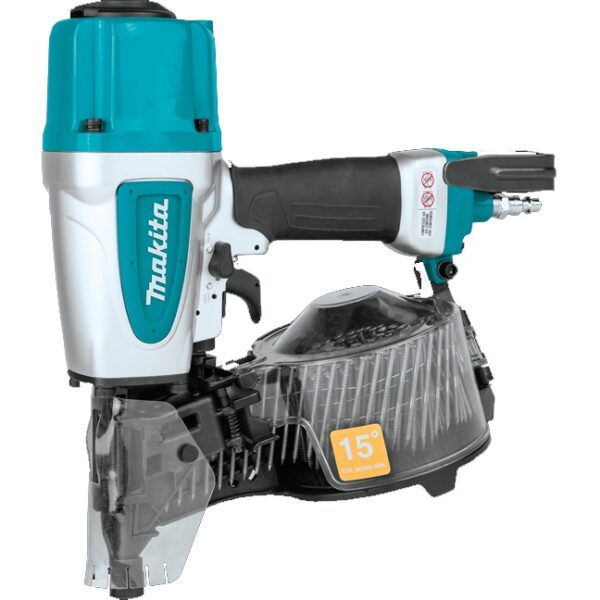 Makita AN613 15° Round Head 2‑1/2" Siding Coil Nailer